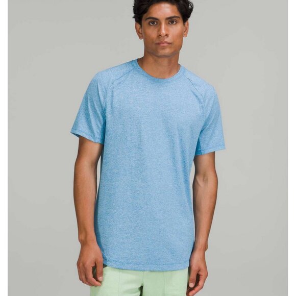 Lululemon Drysense Training Short Sleeve Shirt Heathered Poolside M - Picture 2 of 10